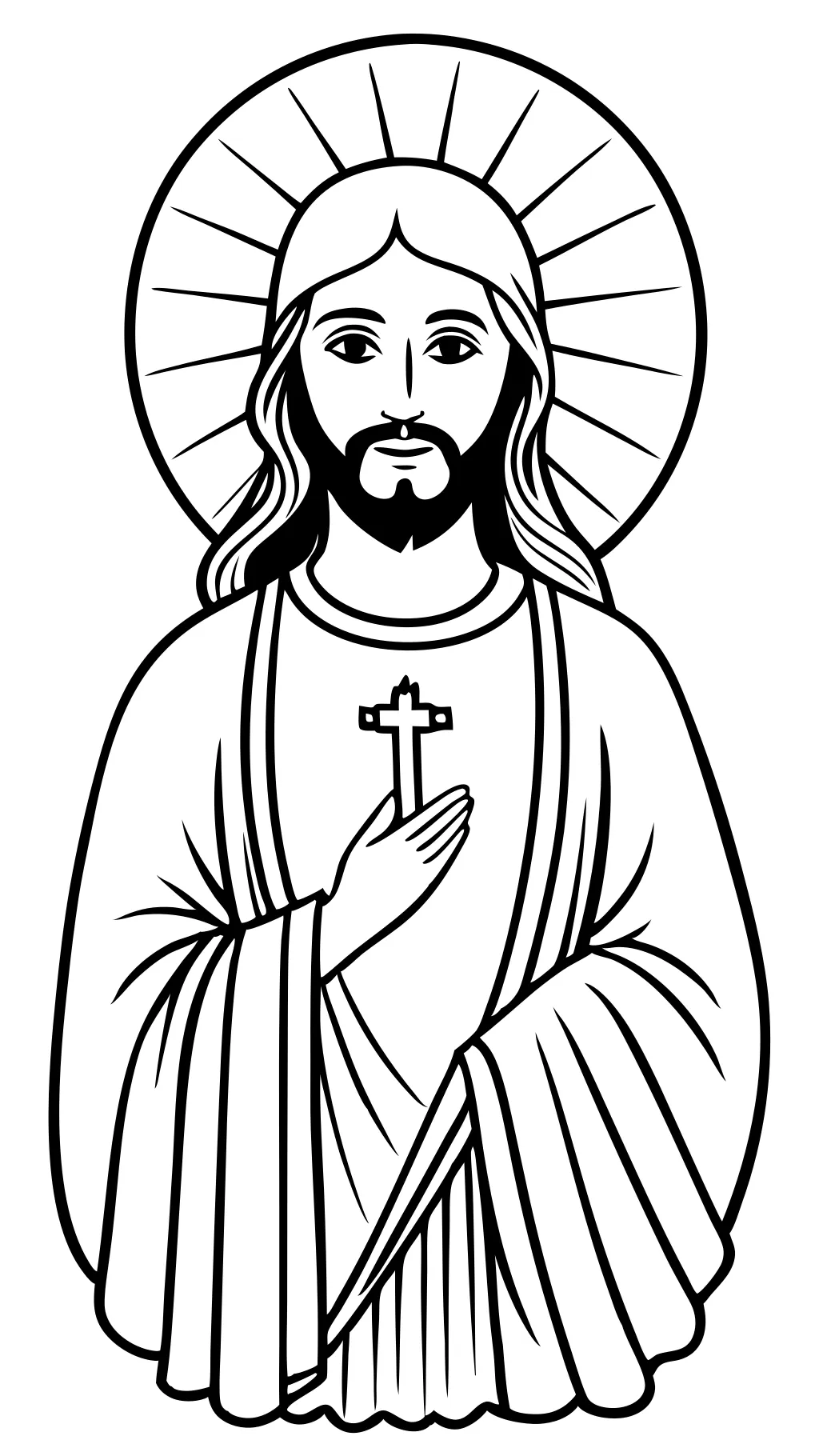 printable divine mercy coloring page